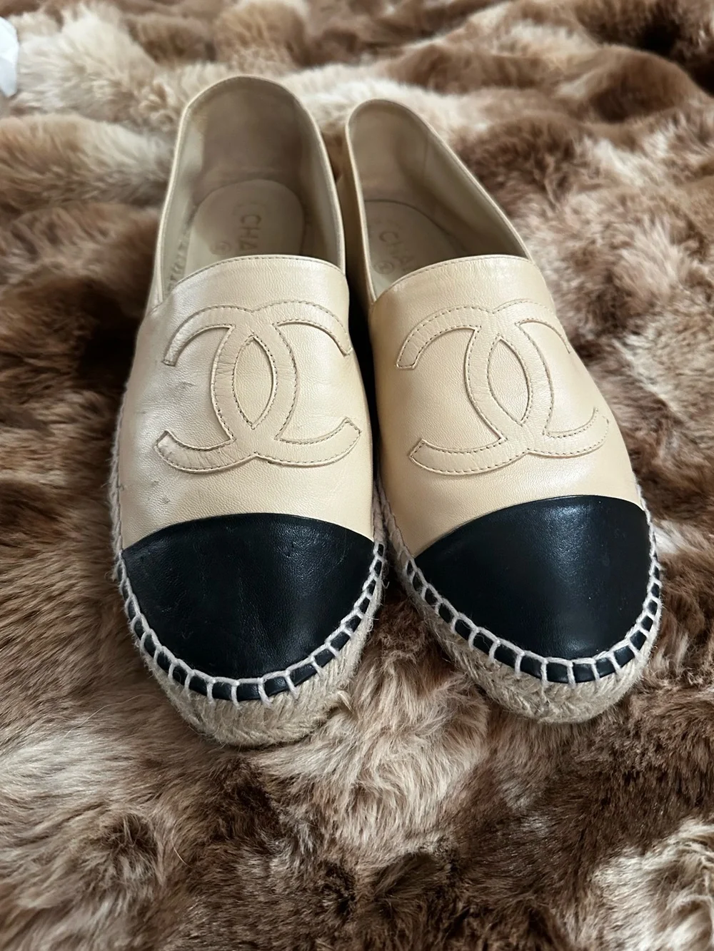 CHANEL authentic leather
